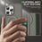 For iPhone 16 Pro Max Case Compatible with MagSafe PC + TPU Phone Cover with Kickstand - Titanium Grey - 3