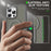For iPhone 15 Pro Max Case Compatible with MagSafe PC + TPU Phone Cover with Kickstand - Titanium Grey - 5