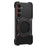 For Samsung Galaxy S25 Case Kickstand Metal Bumper Magnetic Phone Cover - Black / Red - 1