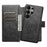 SUTENI Q-05 For Samsung Galaxy S25 Ultra Wallet Case 2 in 1 Detachable Leather Flip Phone Cover with Stand - Black - 2
