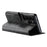 SUTENI Q-05 For Samsung Galaxy S25 Ultra Wallet Case 2 in 1 Detachable Leather Flip Phone Cover with Stand - Black - 4