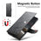 SUTENI Q-05 For Samsung Galaxy S25 Ultra Wallet Case 2 in 1 Detachable Leather Flip Phone Cover with Stand - Black - 5