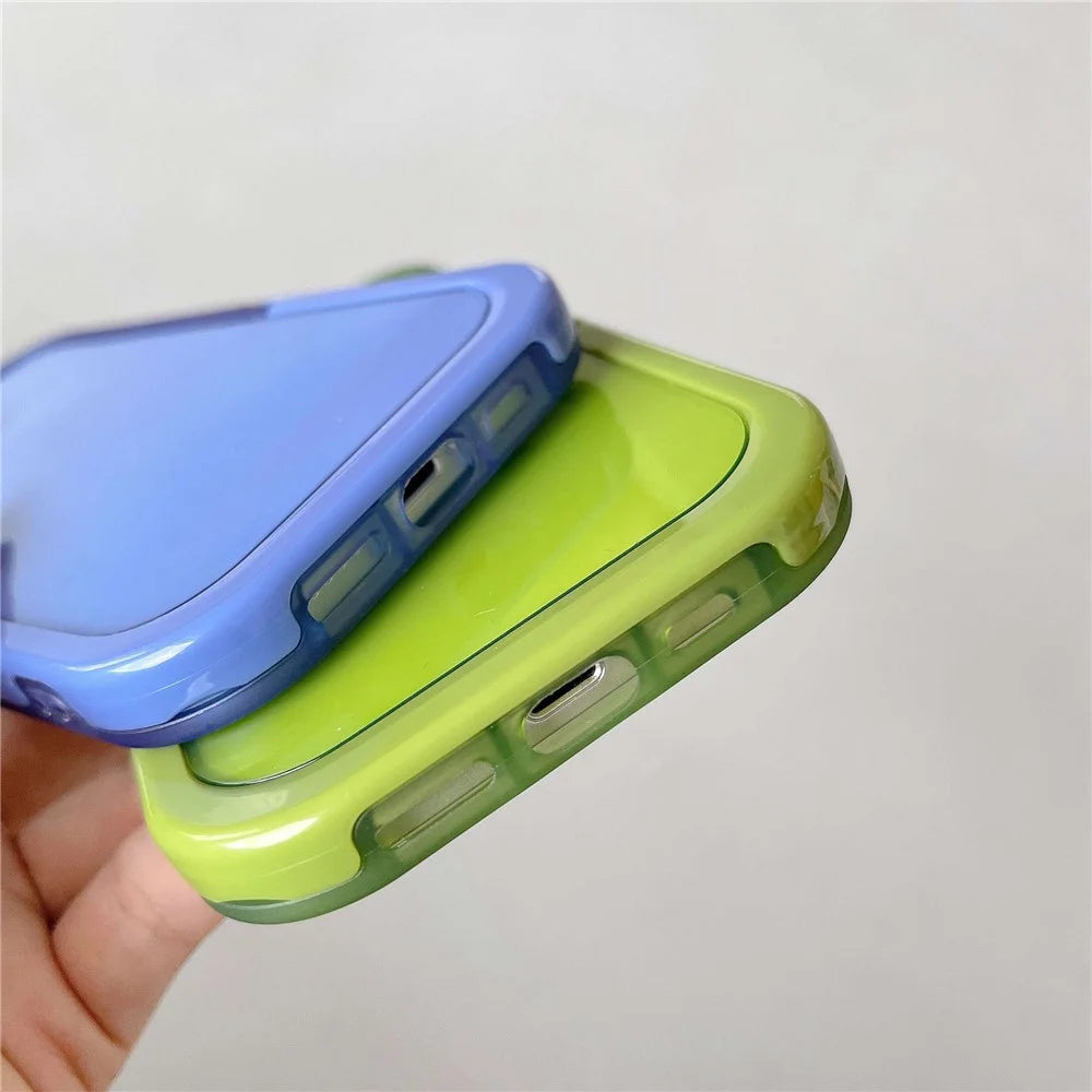 Cell Phone Case for iPhone 14 Plus, Scratch-resistant Kickstand Rear Camera Ring Phone Protective Back Cover - Blue - 4