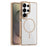 For Samsung Galaxy S25 Ultra Clear Magnetic Case TPU PC Phone Cover - Desert Gold - 1