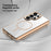For Samsung Galaxy S25 Ultra Clear Magnetic Case TPU PC Phone Cover - Desert Gold - 3