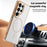 For Samsung Galaxy S25 Ultra Clear Magnetic Case TPU PC Phone Cover - Desert Gold - 5