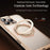 For iPhone 16 Pro Max Case Rotating Magnetic Kickstand TPU + PC Protective Cover - Desert Gold - 3