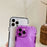 For iPhone 14 Pro Max Luminous Noctilucent Bumper Phone Case Shockproof Flexible TPU Shell - Transparent Black - 3