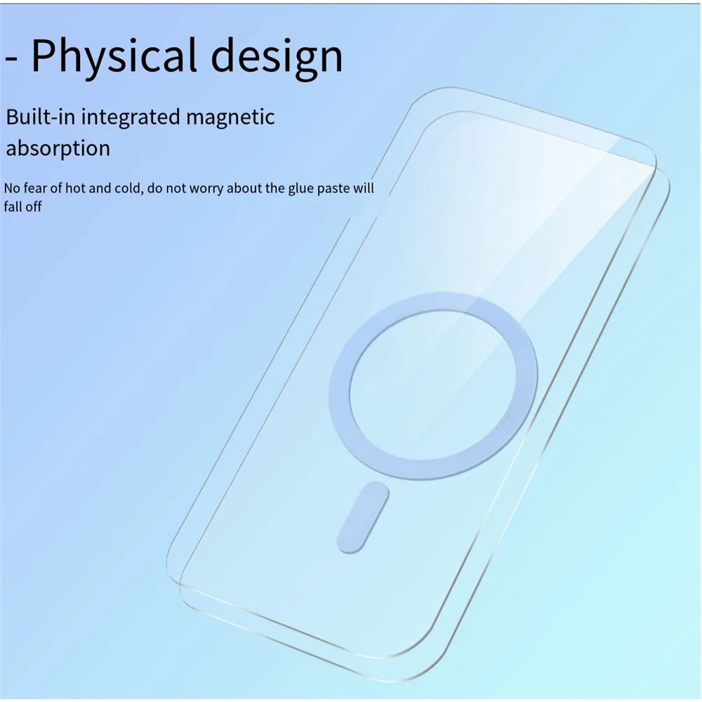 For iPhone 16 Pro Max Case Compatible with MagSafe Clear PC + TPU Sealed Magnetic Phone Cover - Black - 2