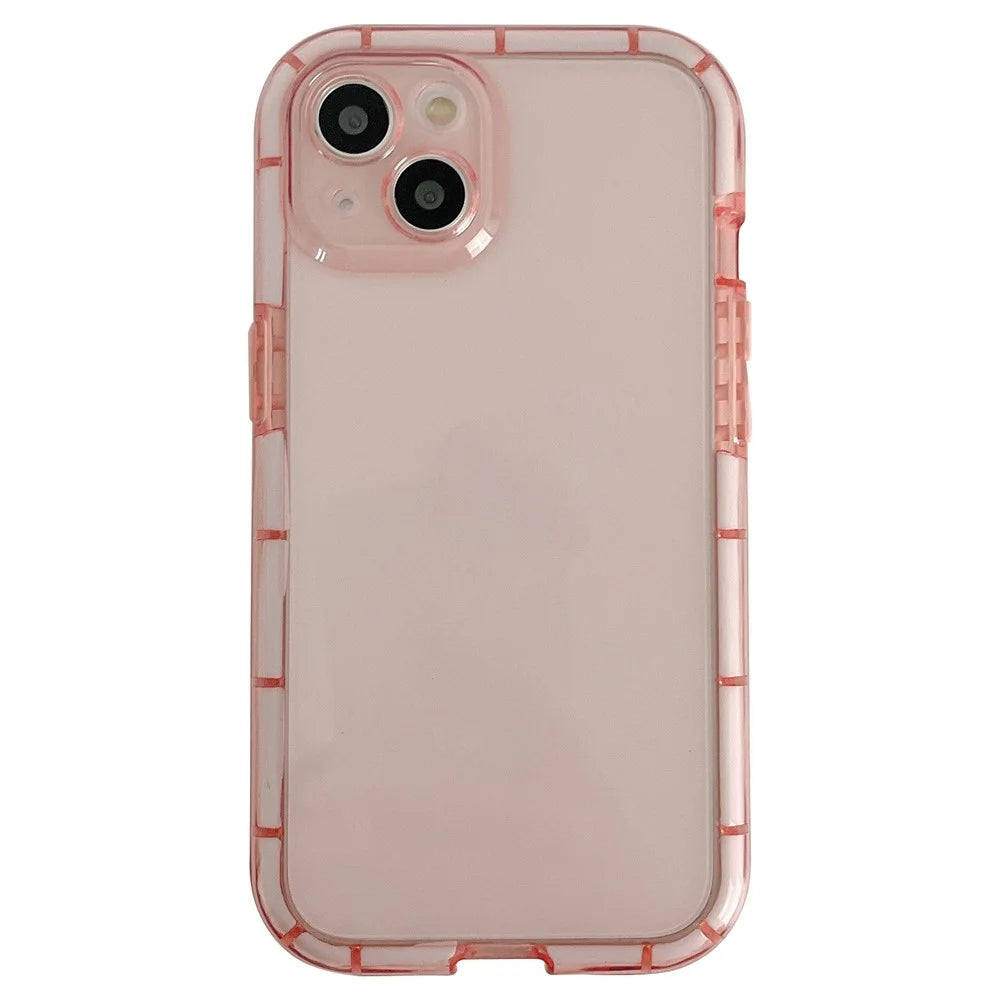 For iPhone 14 Plus Luminous Noctilucent Phone Case Drop-proof Protective TPU Back Cover - Pink - 1