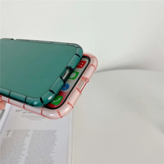 For iPhone 14 Plus Luminous Noctilucent Phone Case Drop-proof Protective TPU Back Cover - Pink - 2