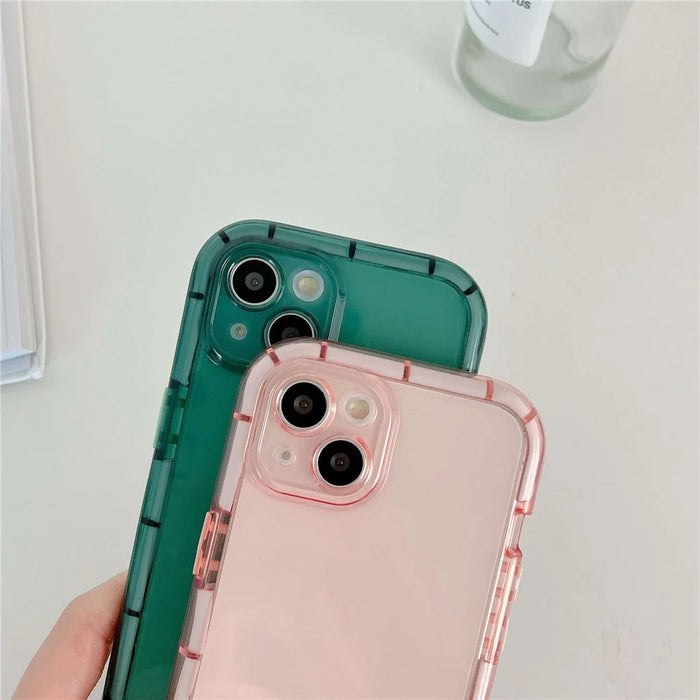 For iPhone 14 Plus Luminous Noctilucent Phone Case Drop-proof Protective TPU Back Cover - Pink - 3
