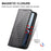 For Realme 14 Pro+ 5G Case Calf Texture PU Leather Phone Cover with Wallet - Black - 5