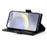 For Samsung Galaxy S25 Edge Stand Case PU Leather Wallet Phone Cover - Black - 4