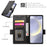 For Samsung Galaxy S25 Edge Stand Case PU Leather Wallet Phone Cover - Black - 5