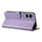 For Samsung Galaxy S25 Edge Case Rhombus Stitching Wallet Stand Leather Phone Cover with Long  /  Short Strap - Purple - 3