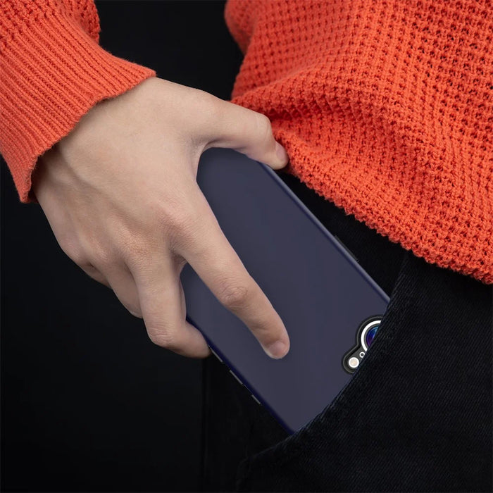 GW03 For iPhone 17e / 16e Case TPU + PC Phone Cover Dual Layer Shockproof - Navy Blue - 6