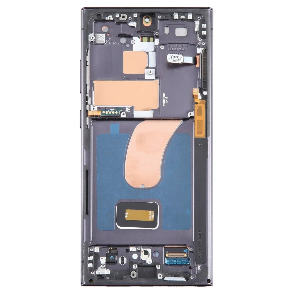 For Samsung Galaxy S23 Ultra S918 Grade C LCD Screen and Digitizer Assembly + Frame Part (TFT) (Without Logo) - Black - 3