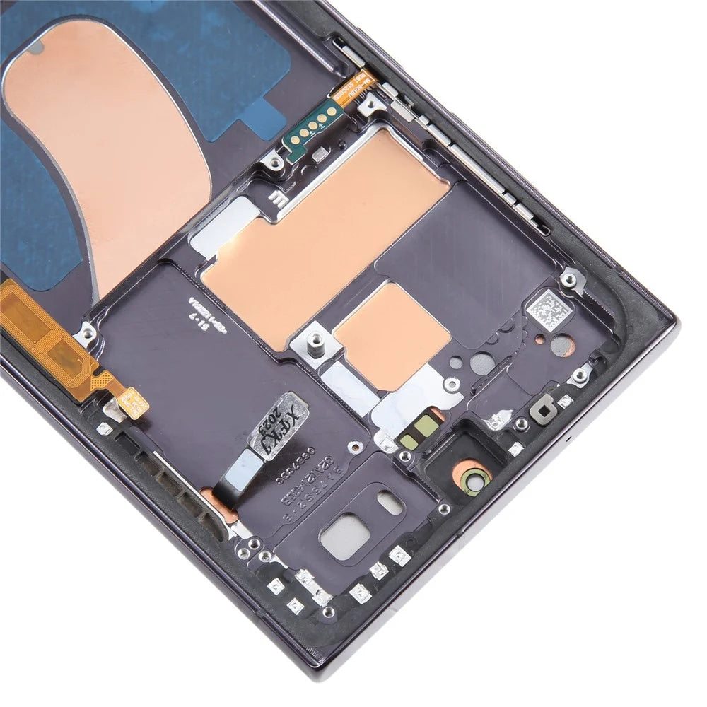 For Samsung Galaxy S23 Ultra S918 Grade C LCD Screen and Digitizer Assembly + Frame Part (TFT) (Without Logo) - Black - 5