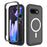 For Google Pixel 9a Magnetic Case PC + TPU Protective Phone Back Cover (No PET Film) - Black - 1