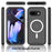 For Google Pixel 9a Magnetic Case PC + TPU Protective Phone Back Cover (No PET Film) - Black - 6