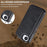 LC.IMEEKE For iPhone 17e / 16e Magnetic Case Compatible with MagSafe Leather+TPU Back Cover - Black - 2