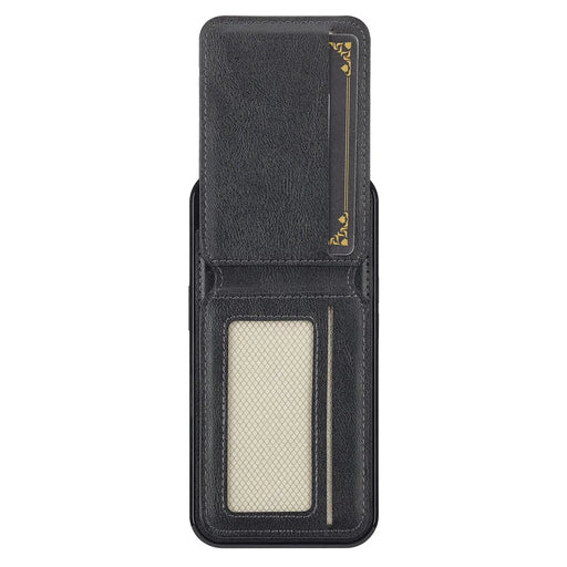 LC.IMEEKE L3 For iPhone 17e / 16e Magnetic Case Detachable Card Holder Leather TPU Mobile Cover - Black - 2