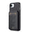 LC.IMEEKE L3 For iPhone 17e / 16e Magnetic Case Detachable Card Holder Leather TPU Mobile Cover - Black - 3