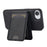 LC.IMEEKE L3 For iPhone 17e / 16e Magnetic Case Detachable Card Holder Leather TPU Mobile Cover - Black - 5