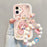 For iPhone 16 Plus Case with Strap Lucky Snake Pattern Design TPU + PC Protective Phone Cover - 1