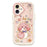 For iPhone 16 Plus Case with Strap Lucky Snake Pattern Design TPU + PC Protective Phone Cover - 2
