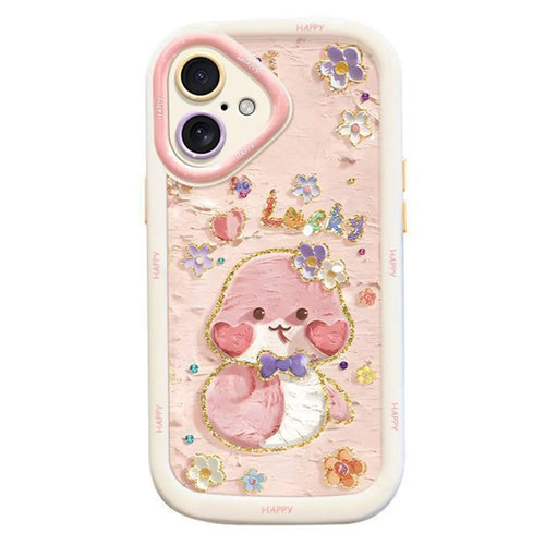 For iPhone 16 Case Lucky Snake Pattern Design TPU + PC Protective Phone Cover - 1