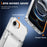 For iPhone 17e / 16e Clear Case PC + TPU Phone Cover Card Holder Kickstand - Transparent - 3