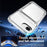 For iPhone 17e / 16e Clear Case PC + TPU Phone Cover Card Holder Kickstand - Transparent - 4