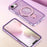 For iPhone 17e / 16e Case Glitter Design TPU + PC Kickstand Phone Protector - Purple - 4