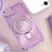 For iPhone 17e / 16e Case Glitter Design TPU + PC Kickstand Phone Protector - Purple - 5