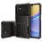 For Samsung Galaxy A36 5G Case PC + TPU Dual Layer Back Phone Cover with Card Holder - Black - 2
