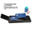 For Samsung Galaxy A36 5G Case PC + TPU Dual Layer Back Phone Cover with Card Holder - Black - 3