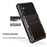 For Samsung Galaxy A36 5G Case PC + TPU Dual Layer Back Phone Cover with Card Holder - Black - 6