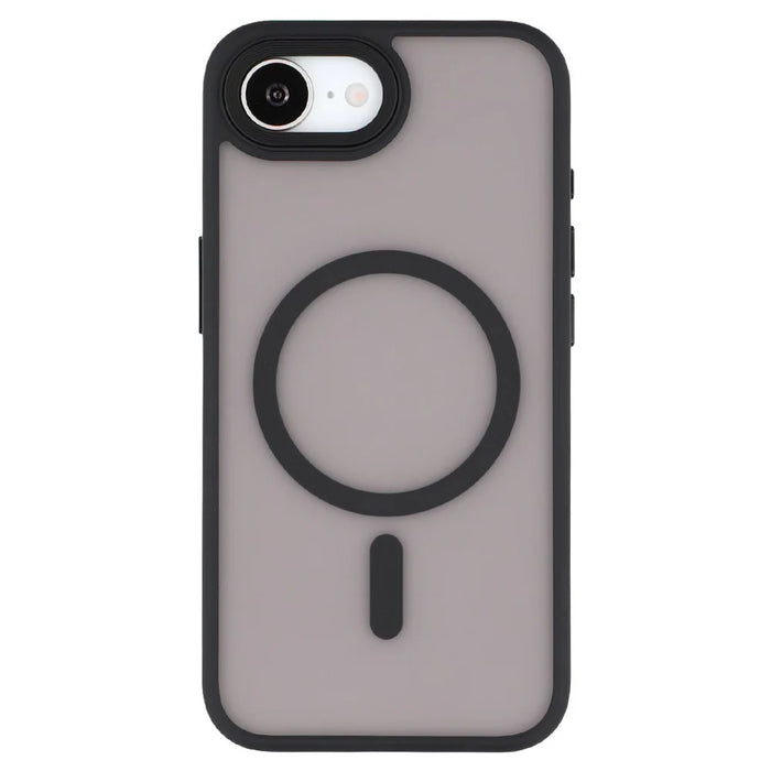 For iPhone 17e / 16e Case Compatible with MagSafe TPU + PC Rubberized Finish Phone Cover - Black - 3