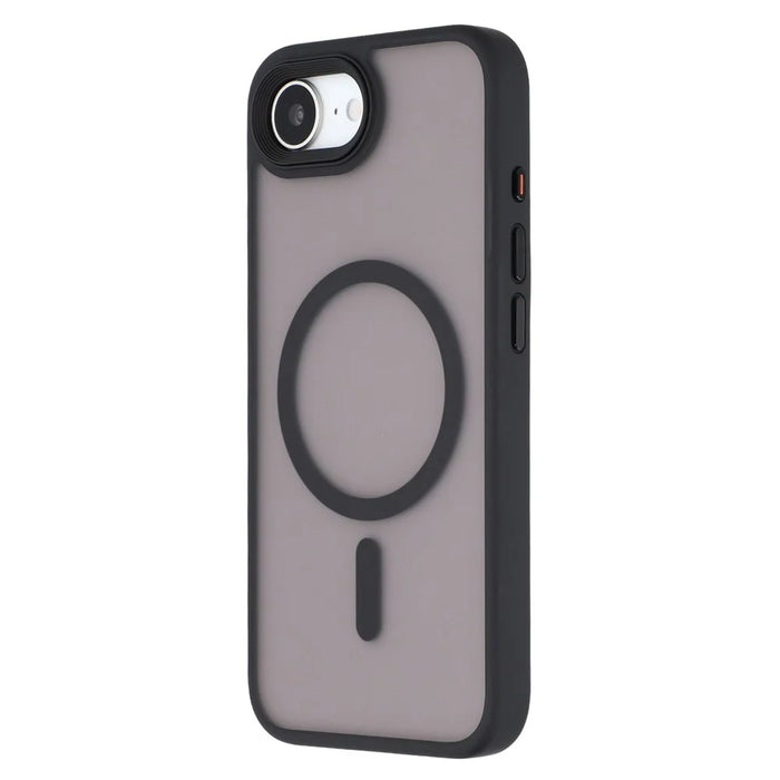 For iPhone 17e / 16e Case Compatible with MagSafe TPU + PC Rubberized Finish Phone Cover - Black - 4