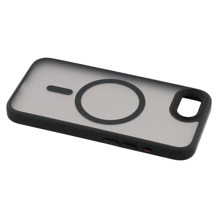 For iPhone 17e / 16e Case Compatible with MagSafe TPU + PC Rubberized Finish Phone Cover - Black - 5