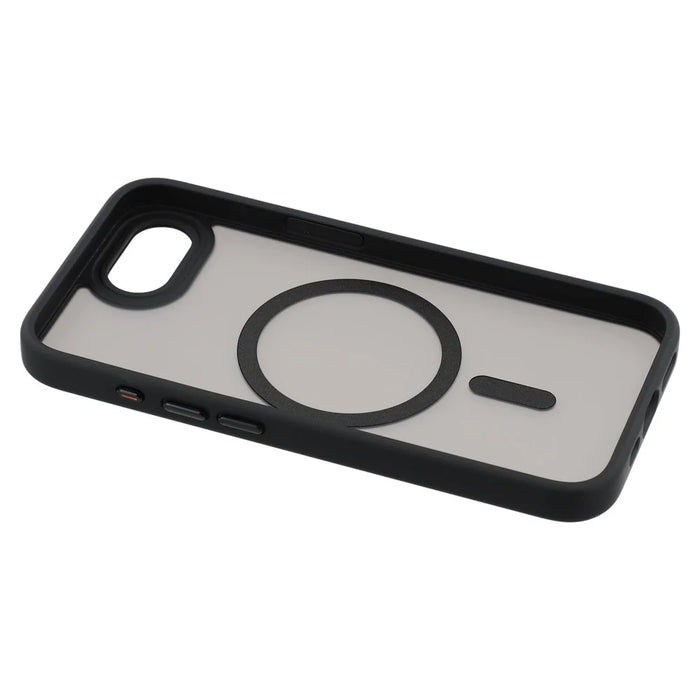 For iPhone 17e / 16e Case Compatible with MagSafe TPU + PC Rubberized Finish Phone Cover - Black - 6