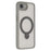 For iPhone 17e / 16e Case Compatible with MagSafe Rotary Ring Kickstand TPU + PC Phone Cover - Grey - 1