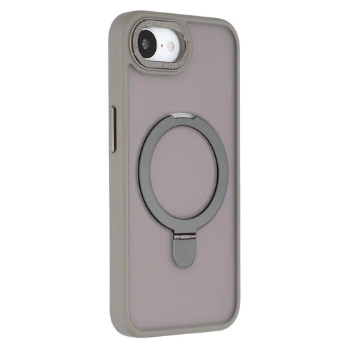 For iPhone 17e / 16e Case Compatible with MagSafe Kickstand TPU + PC Phone Back Cover - Grey - 1