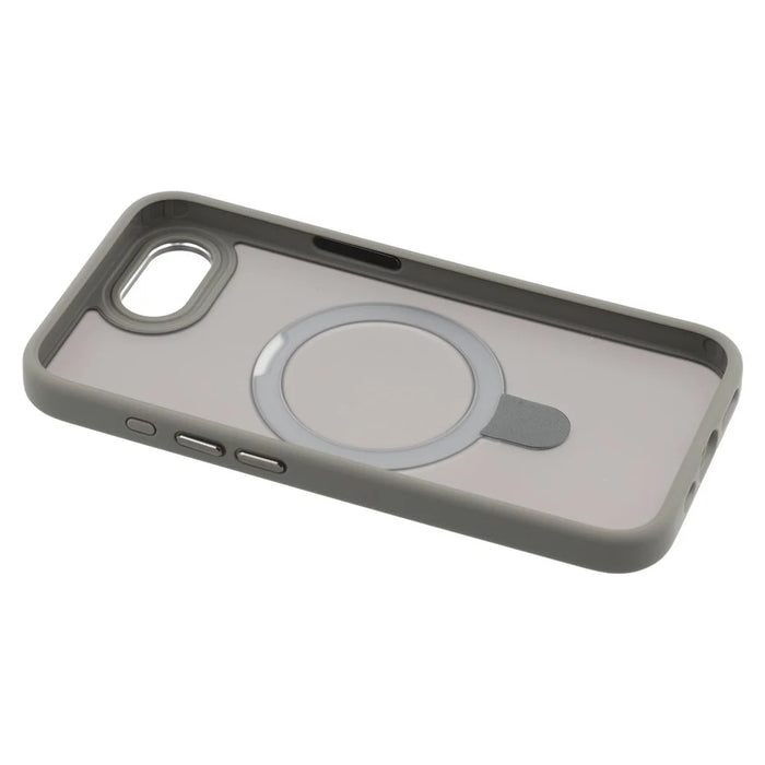 For iPhone 17e / 16e Case Compatible with MagSafe Kickstand TPU + PC Phone Back Cover - Grey - 7