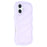 WT Series for iPhone 16 Case Wavy Edge Shockproof TPU + PC Phone Cover - Purple - 1