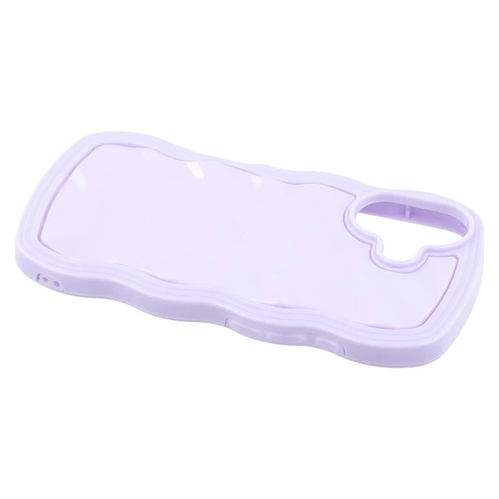 WT Series for iPhone 16 Case Wavy Edge Shockproof TPU + PC Phone Cover - Purple - 5
