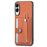 For Samsung Galaxy S25 Edge Case Carbon Fiber Texture Leather Phone Back Cover with Card Holder - Brown - 2