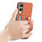 For Samsung Galaxy S25 Edge Case Carbon Fiber Texture Leather Phone Back Cover with Card Holder - Brown - 4